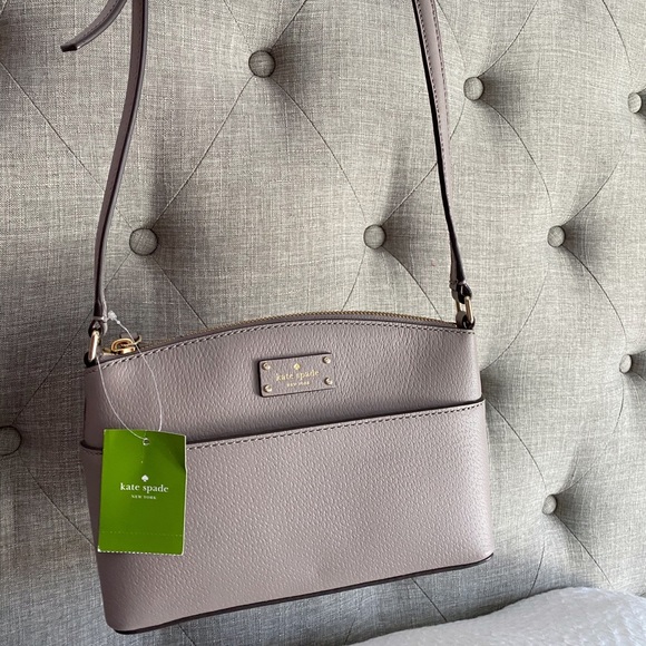 Brand New Kate Spade Taupe Crossbody Purse - Picture 2 of 2